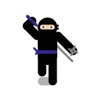Blue-belt Zigzag Ninja sprite