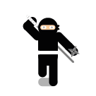 White-belt Tank Ninja sprite